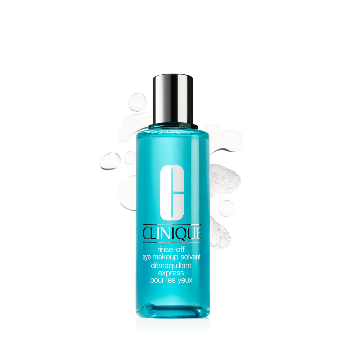 Clinique Rinse-Off Oil Free Eye Makeup Remover Solvent | Safe For Sensitive Skin, 4.2 Fl Oz Clinique