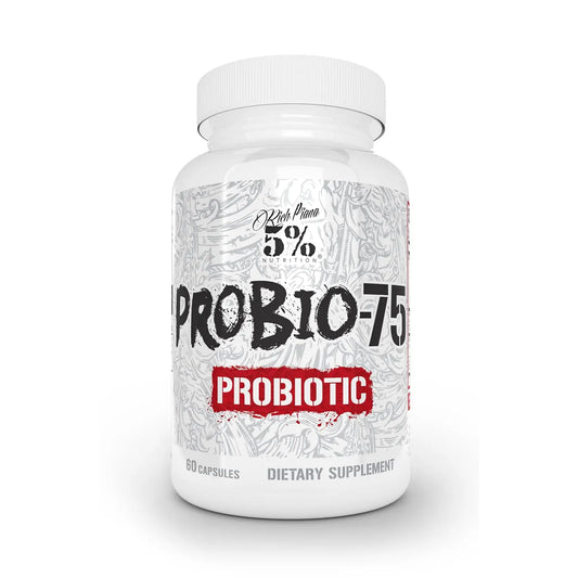 5% Nutrition Rich Piana Probio-75 Billion CFUs | Vegan, 14 Unique Strains 5% Nutrition