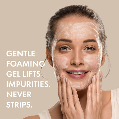 Glowbiotics Probiotic Revitalizing Cleanser - Anti-Aging Face Wash with Peptides - 5 oz - Hydrating Gel for Hormonal, Dry & Mature Skin Glowbiotics
