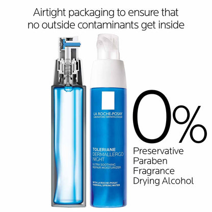 La Roche-Posay Toleriane Dermallergo Night Cream with Vitamin E 1.35oz La Roche-Posay