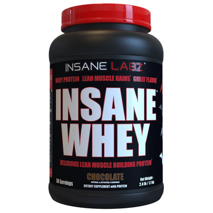 Insane Labz Insane Whey,100% Muscle Building Whey Protein, Post Workout, BCAA Amino Profile, Mass Gainer, Meal Replacement, 60 Srvgs, (Chocolate)