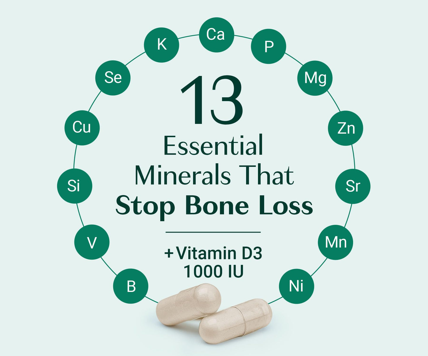 ALGAECAL - Plant Based Calcium Supplement for Women & Men - Organic Calcium 750mg with Vitamin D3 1000 IU, 13 Minerals for Bone Strength ALGAECAL