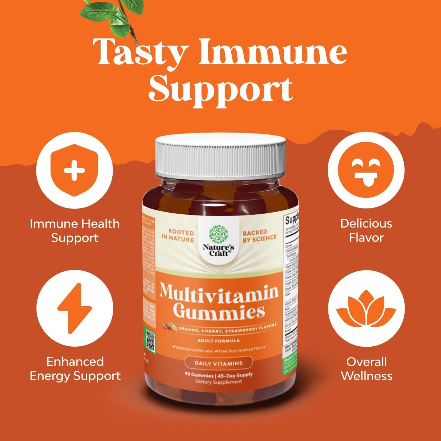 Teen Multivitamin Gummies 12-17 - Teen Boys & Girls Gummy Vitamins for Better Skin, Immune Strength, Mood & Energy Support - Teenage Girl & Boy Supplements with Zn, Mg, Vitamin A, C, D & E - 60 Ct Gsupps Australia