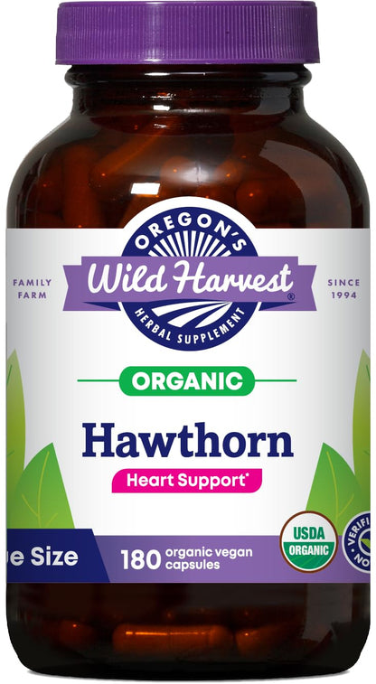 Oregon's Wild Harvest Hawthorn Organic Herbal Supplement, 90 Count Gsupps Australia