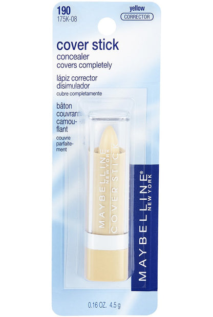 Maybelline New York Cover Stick Corrector Concealer, Yellow Corrects Dark Circles, 0.16 oz. MAYBELLINE