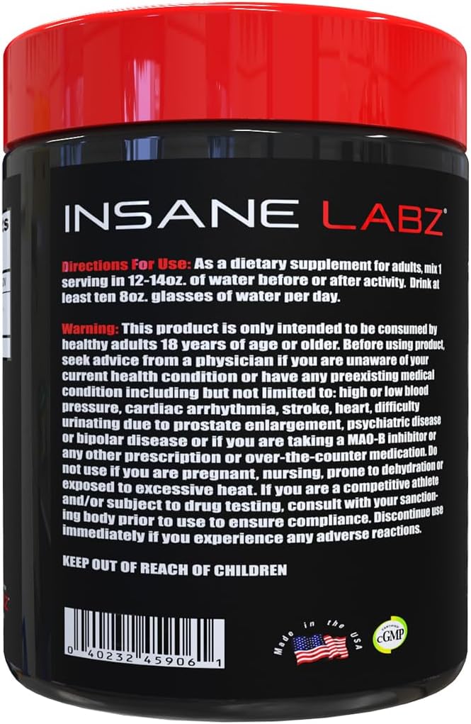 Insane Labz Glutamine, 5g Serving, 60 Servings.