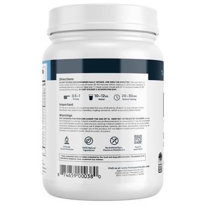 Transparent Labs Bulk Pre Workout Powder - Naturally Sweetened Preworkout for Men & Women, Pre Work Out for Muscle Building & Strength w/Beta Alanine & BetaPure - 30 Servings, Strawberry Lemonade