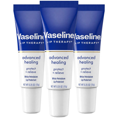 Vaseline Lip Therapy Advanced Healing Lip Moisturizer 3-Pack, 0.35 Oz Ea Vaseline