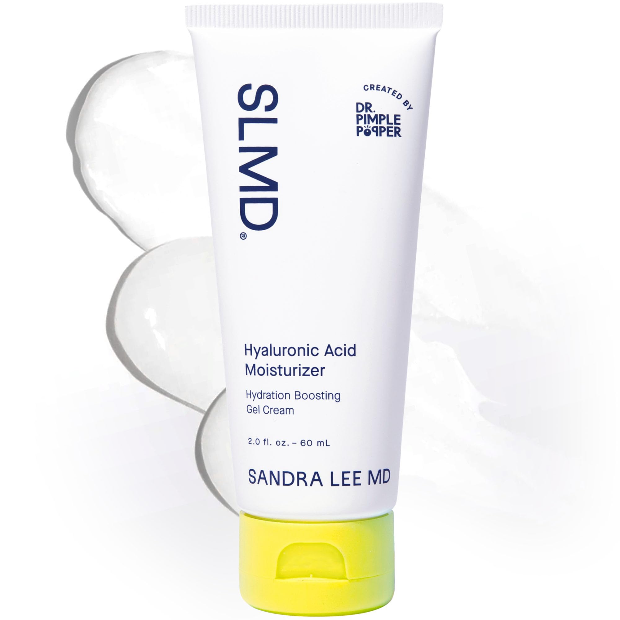 SLMD by Dr. Pimple Popper | Hyaluronic Acid Face Moisturizer 2.0 fl. oz. Hyaluronic Acid Moisturizer Cream for Face, Lightweight, Oil-Free Hydration for All Skin Types, Smooths & Soothes. SLMD buy australia supplements