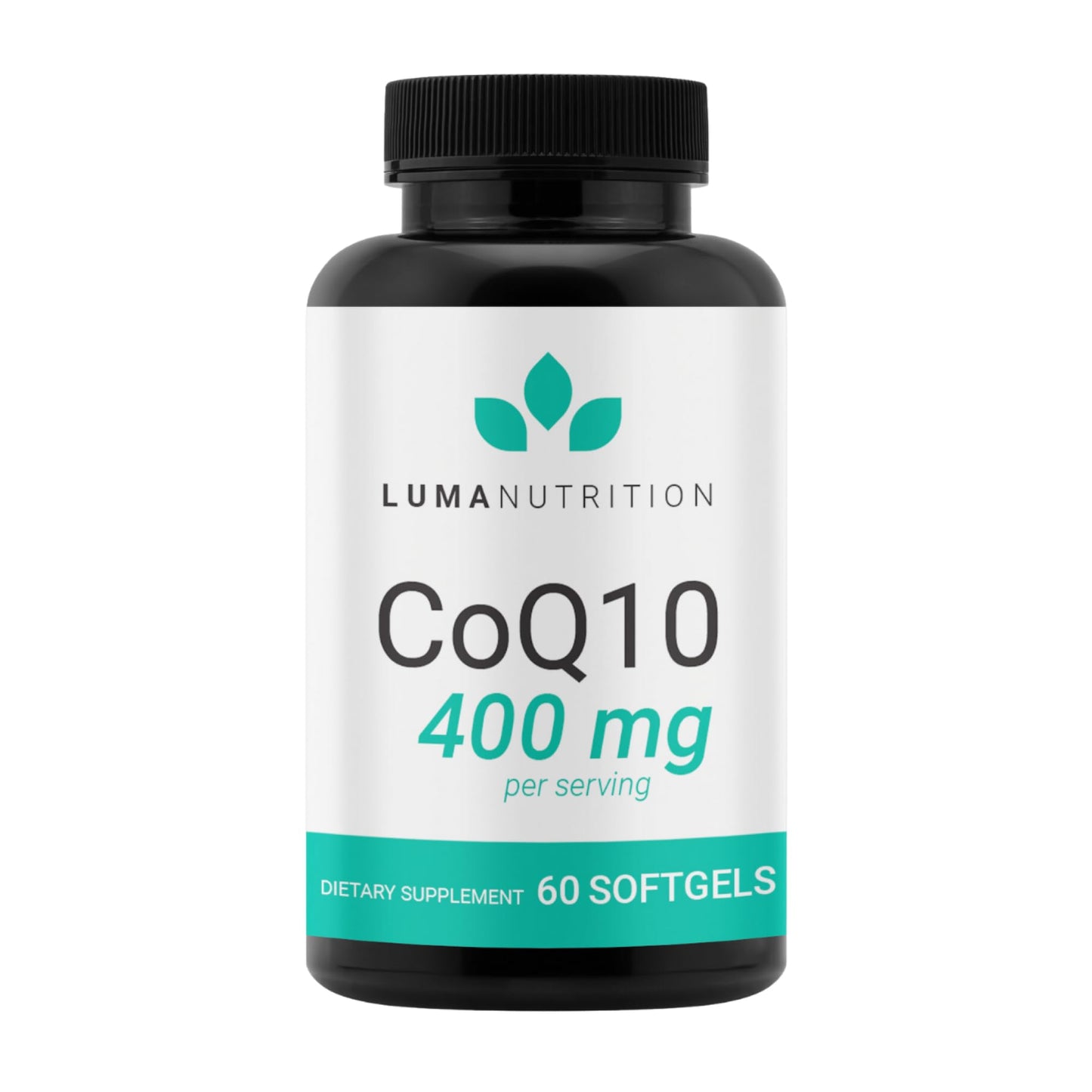 Luma Nutrition CoQ10 400mg Softgels - High-Absorption Coenzyme Q10 - Co Q-10 200mg / 400mg Per Serving - Heart Health - 60 Liquid Softgels Luma Nutrition