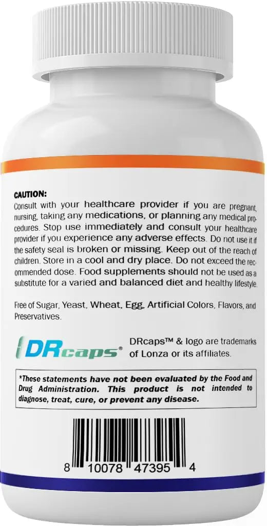 Vitamatic Akkermansia Muciniphila Gut Health - 60 DR Capsules (Delayed Released) - Made with Prebiotic Inulin Fiber Vitamatic