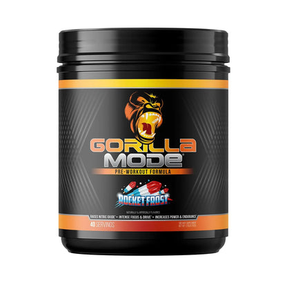 Gorilla Mode Pre Workout - Massive Pumps · Laser Focus · Energy · Power - L-Citrulline, Creatine, L-Tyrosine, Betaine, Hydroprime®, Alpha-GPC, 400mg Caffeine, Huperzine A - 792g (Rocket Frost) Gorilla Mind