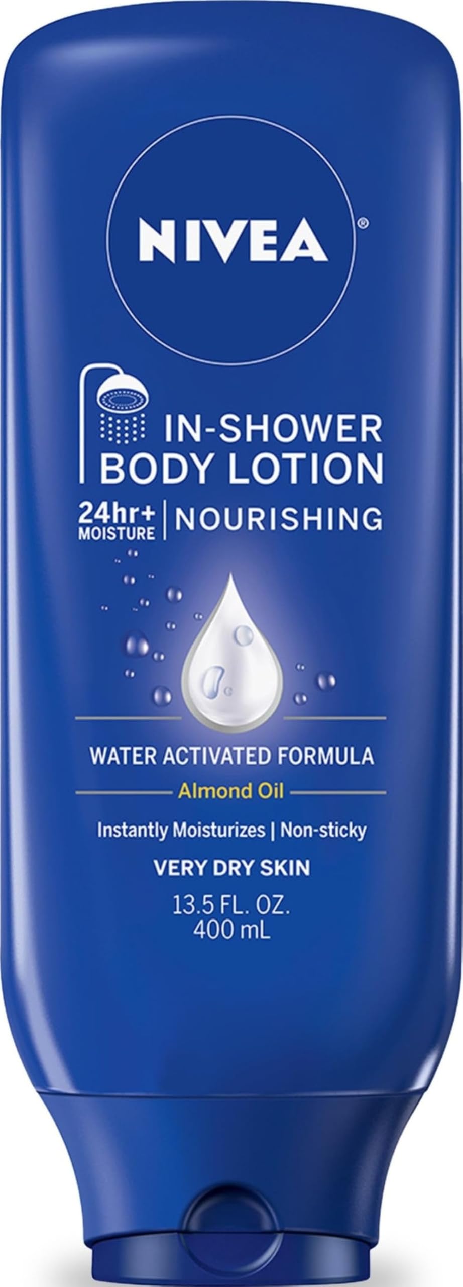 NIVEA Nourishing In Shower Lotion, 24-Hour Body Moisturizer, 13.5 FL OZ NIVEA
