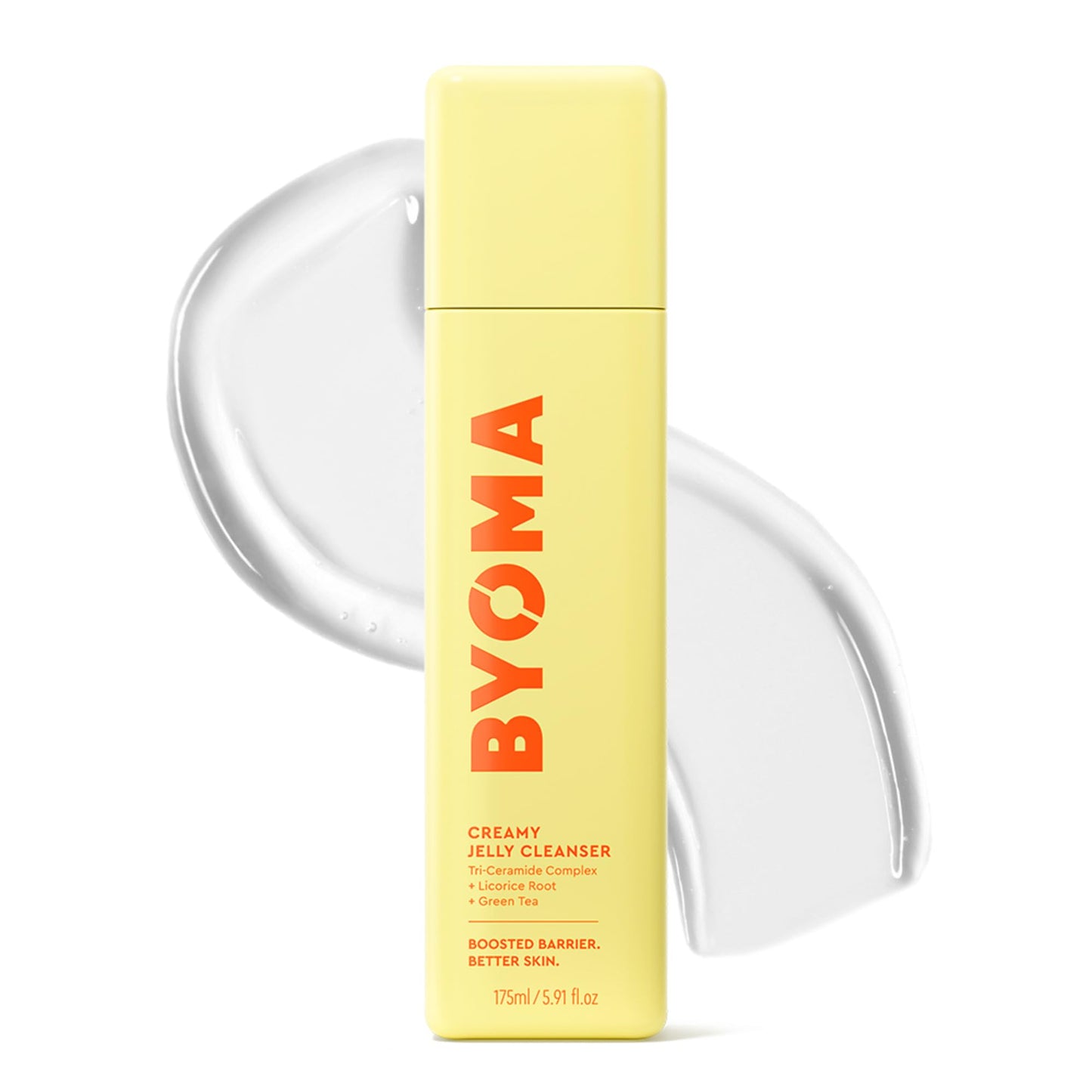 BYOMA Creamy Jelly Cleanser - Hydrating Facial Cleanser for Skin Barrier Repair -Tri-Ceramide Face Wash for Sensitive Skin & All Skin Types BYOMA