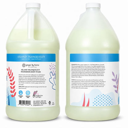 Ginger Lily Farms Botanicals Body Wash, 128oz, Island Tranquility Ginger Lily Farms