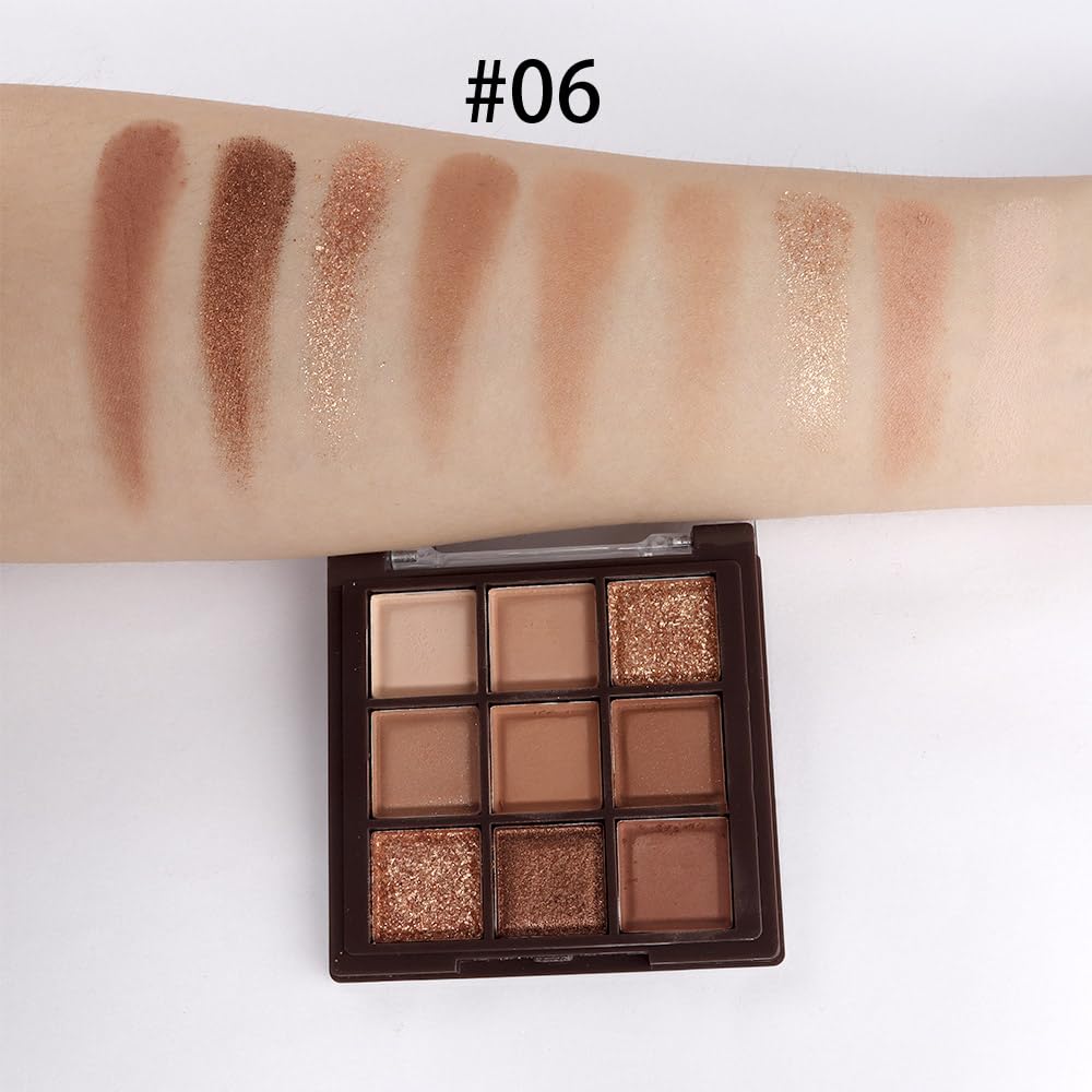 CAKAILA Brown Eyeshadow Palette-Neutral Nude Brown Smokey Eye Shadow Palette,Rose Gold Bronze Naked Cream Eyeshadow Palette Makeup,Natural Eyeshadow for Eyes Long Lasting Naturing-Looking CAKAILA
