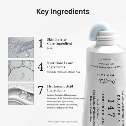Dr.Althea 147 Barrier Cram, Korean Skincare, 1.69 Fl Oz (Ver.2 - Pack of 1) Dr.Althea