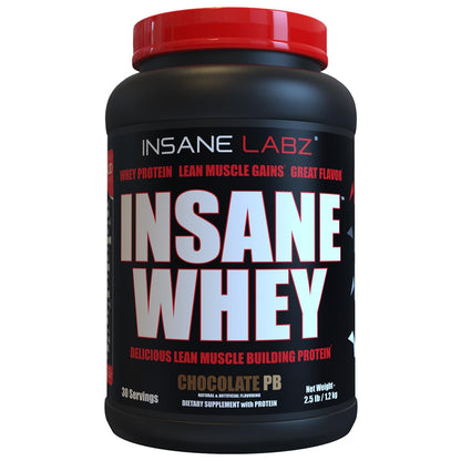 Insane Labz Insane Whey,100% Muscle Building Whey Protein, Post Workout, BCAA Amino Profile, Mass Gainer, Meal Replacement, 60 Srvgs, (Chocolate)