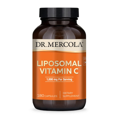 Dr. Mercola Liposomal Vitamin C - Brain, Heart, Eye & Immune Support - Provides 1,000 mg of Bioavailable Vitamin C - Non-GMO, Gluten-Free & Soy-Free Dr. Mercola