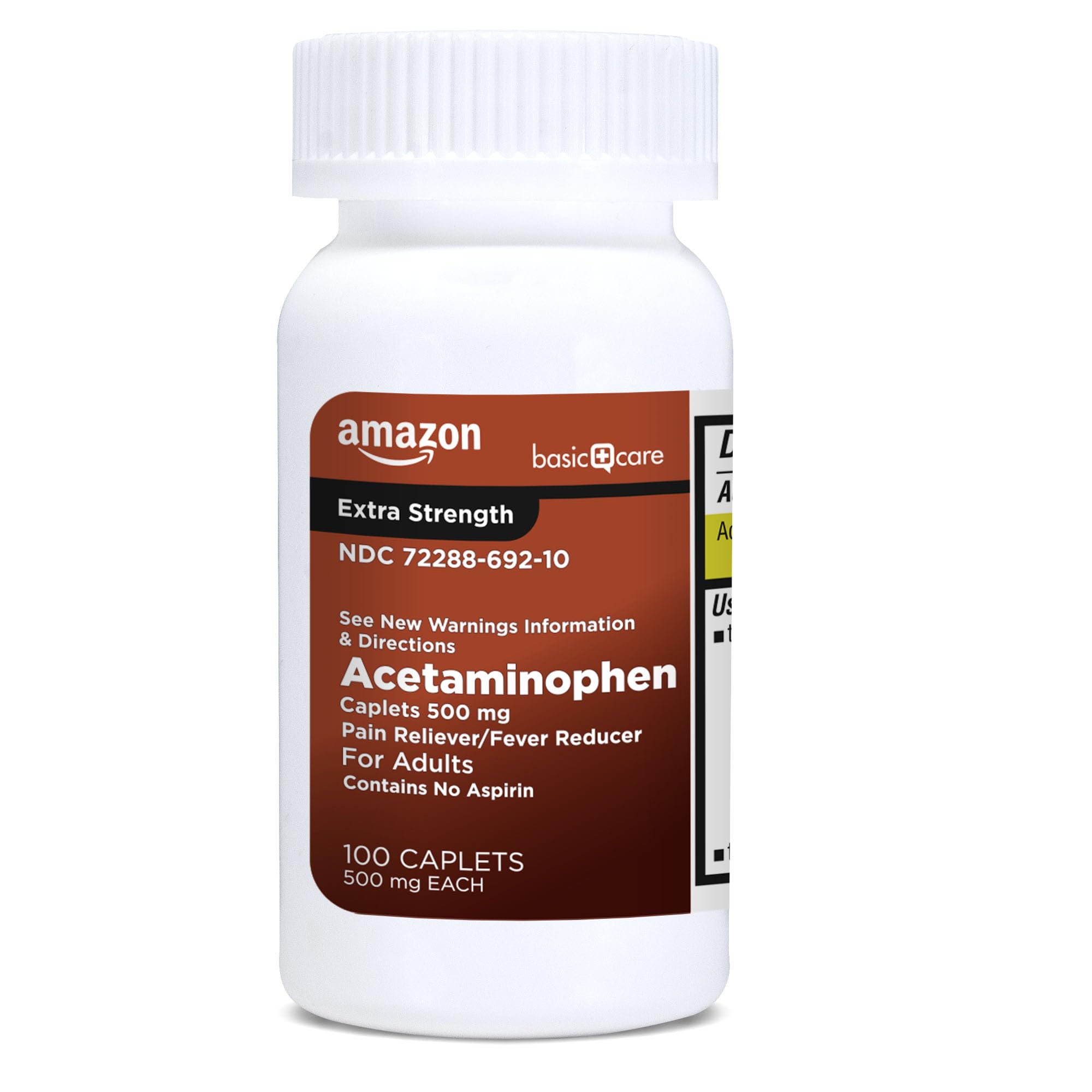 Amazon Basic Care Extra Strength Pain Relief, Acetaminophen Caplets, 500 mg, Pain Reliever/Fever Reducer, 100 Count Amazon Basic Care buy australia supplements