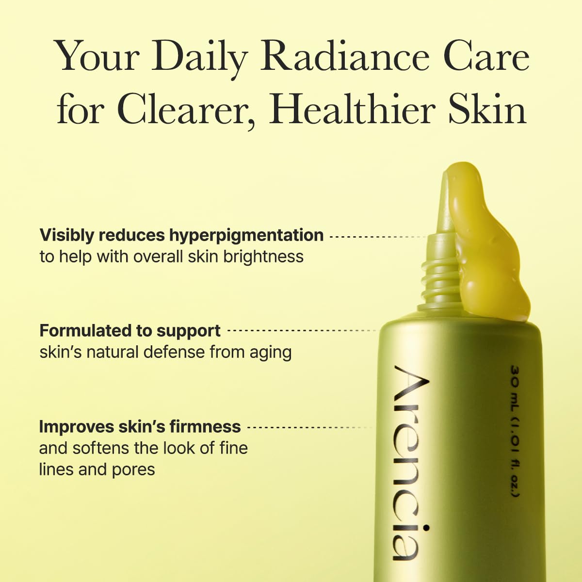 Arencia Vitamin C Booster Shot Serum with Glutathione, Niacinamide and Vitamin E for Dark Spot Care, Fine Lines & Wrinkles ARENCIA
