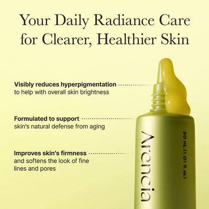 Arencia Vitamin C Booster Shot Serum with Glutathione, Niacinamide and Vitamin E for Dark Spot Care, Fine Lines & Wrinkles ARENCIA