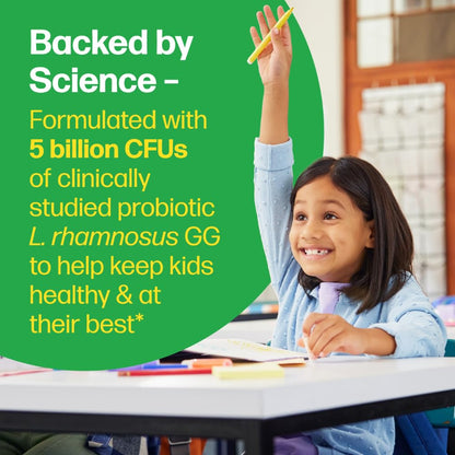 Culturelle Kids Chewable Daily Probiotic for Kids, Ages 3+, 30 Count, #1 Pediatrician-Recommended Brand, Natural Berry Flavored Daily Probiotics Culturelle