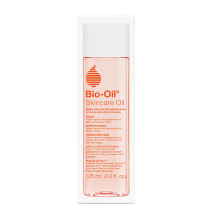 Bio-Oil Skincare Body Oil Serum for Scars and Stretch Marks, Face and Body Moisturizer with Vitamin E & A for Sensitive Dry Skin, Dermatologist Recommended, Non-Comedogenic, 4.2 Oz Bio-Oil