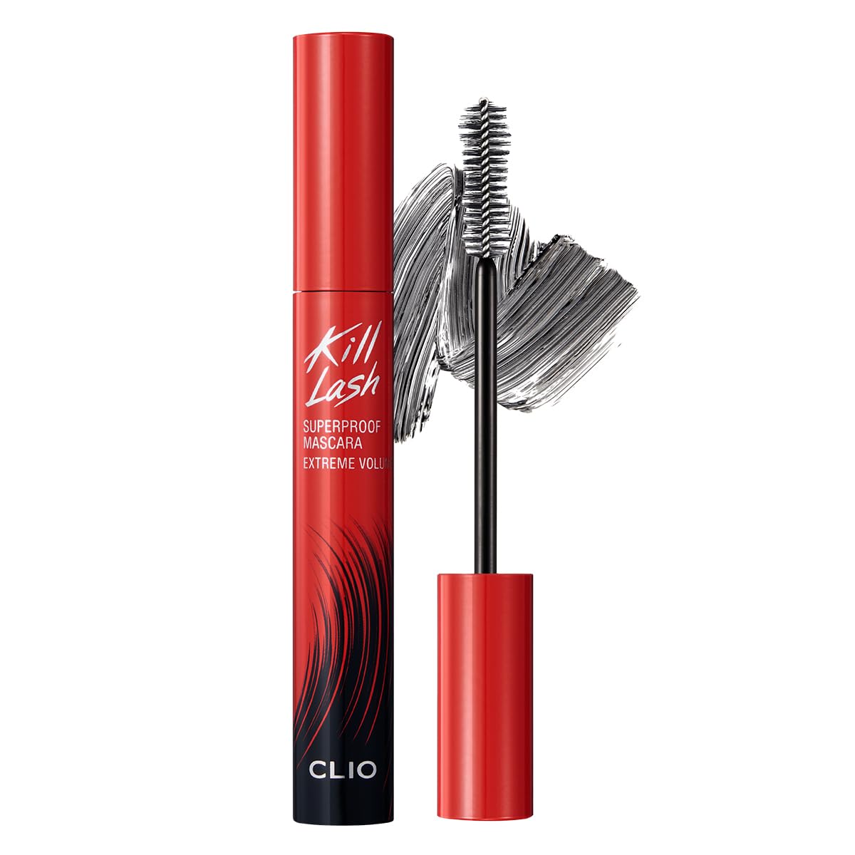 CLIO Kill Lash Superproof Mascara, Tubing Mascara, Smudge-Proof, Flake-Proof & Clump-Free, Extreme Volumizing False-Lash Effect, Warm Water Removal, Safe for Sensitive Eyes (004 Extreme Volume) CLIO PROFESSIONAL
