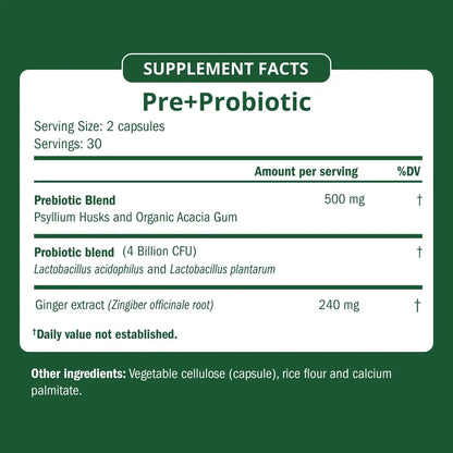 Semaine Super Powered Prebiotic + Probiotic for Women, Effective 3-in-1 Multi-Action Formula to Nourish Gut Health, Soothe IBS, Support Bloat Relief Semaine