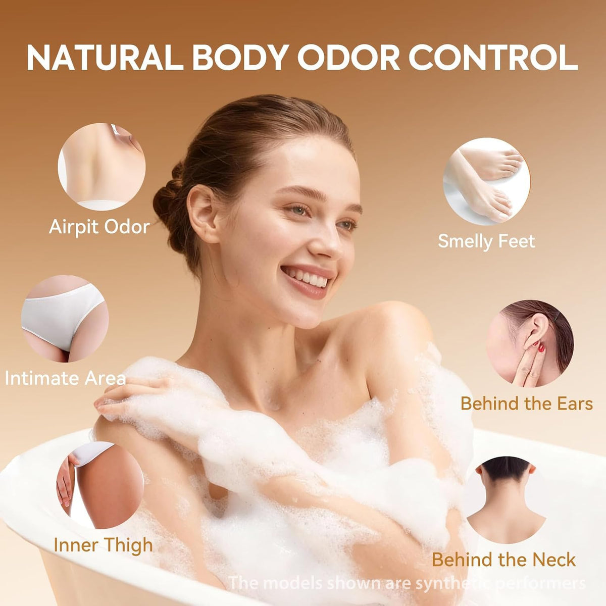Persimmon Body Wash for Old People Smell, Natural Deodorant Bar Soap QualiLife
