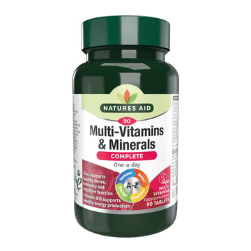Natures Aid Multivitamins and Minerals, 90 Count (Pack of 1), (Packing may vary) natures aid buy australia supplements