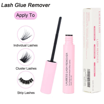 Lash Remover for Cluster Lashes 5ml LAUBESS LASH Remover for Lash Extensions at Home Lash Clusters DIY Eyelash Extension Remover DIY Lash Extension Remover Adhesive LAUBESS LASH