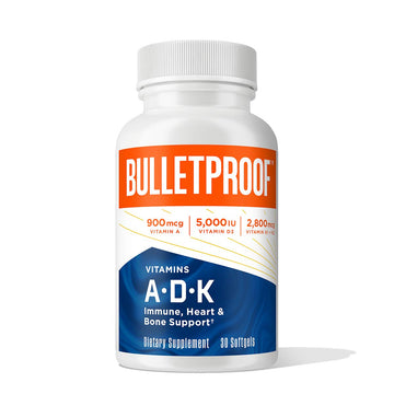 Vitamins A-D-K, 30 Softgels, 900mcg Vitamin A, with 5000 IU D3, K1, K2, K3, High Potency Bulletproof buy australia supplements