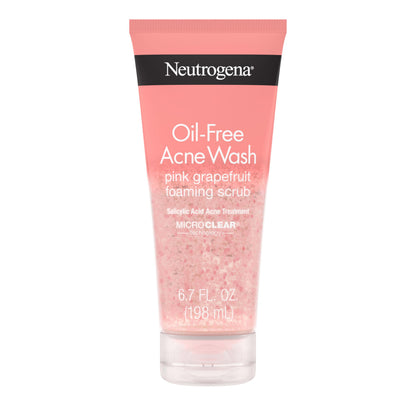 Neutrogena Oil Free Pink Grapefruit Acne Face Scrub, 6.7 oz Neutrogena