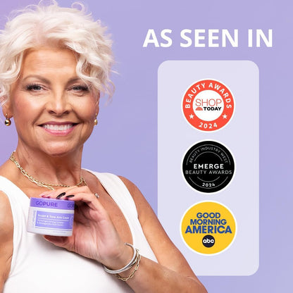 goPure Sculpt & Tone Arm Cream – Firming And Tightening Cream For The Arms, Smooths The Look Of Wrinkles, Deeply Hydrates, Firms The Look Of Crepey Texture On The Arms goPure