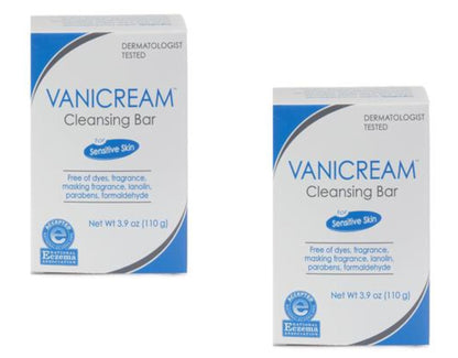 Vanicream Cleansing Bar For Sensitive Skin, Unscented 3.9 Ounce (Pack of 2) Vanicream