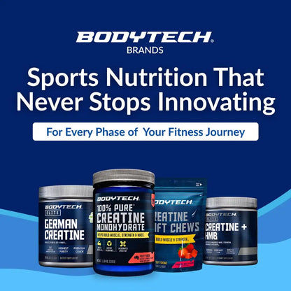BodyTech Creatine Monohydrate Powder a Micronized a Fruit Punch (11.64 Oz./55 Servings) BodyTech