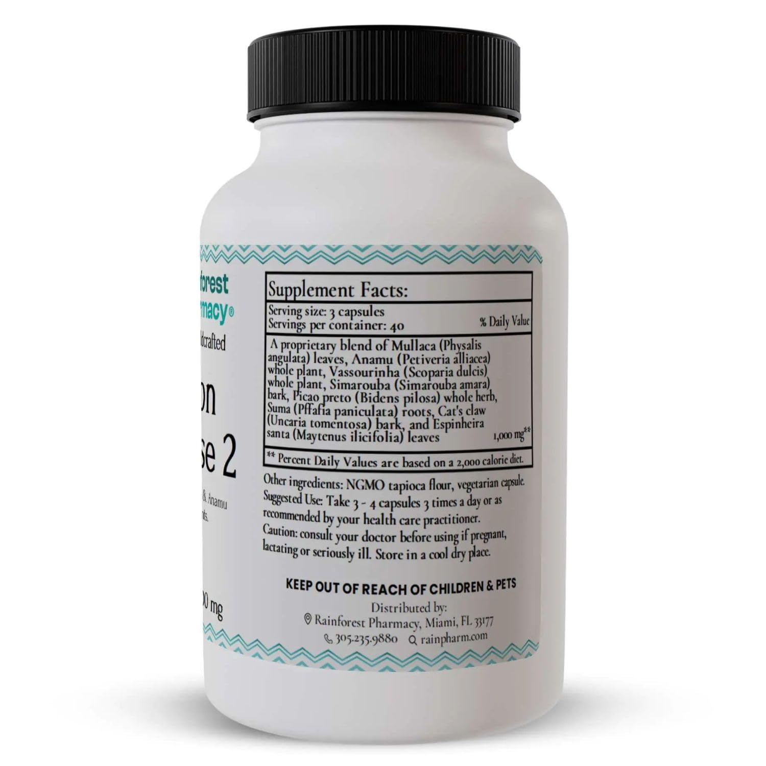 Rainforest Pharmacy N-Tense (2) Wildcrafted Amazon Rainforest Herbal Supplement to Support Cellular Health 500mg | 120 Vegetable Capsules with Mullaca, Anamu, Cat’s Claw, Suma Rainforest Pharmacy buy australia supplements