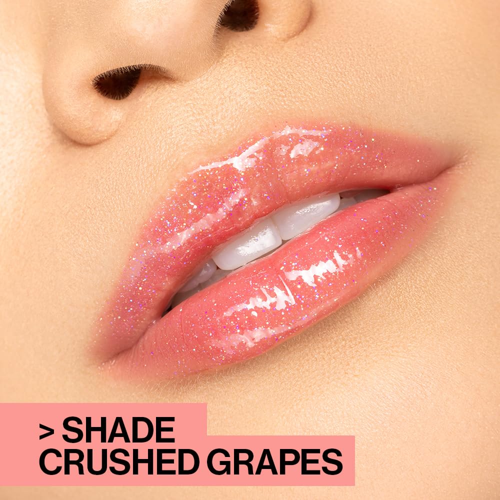 wet n wild MegaSlicks Lip Gloss, Ultra-Glossy, Vitamin-E Enriched, Ultra-Gloss High Shine Moisturizing, Cruelty-Free & Vegan - Crystal Clear wet n wild