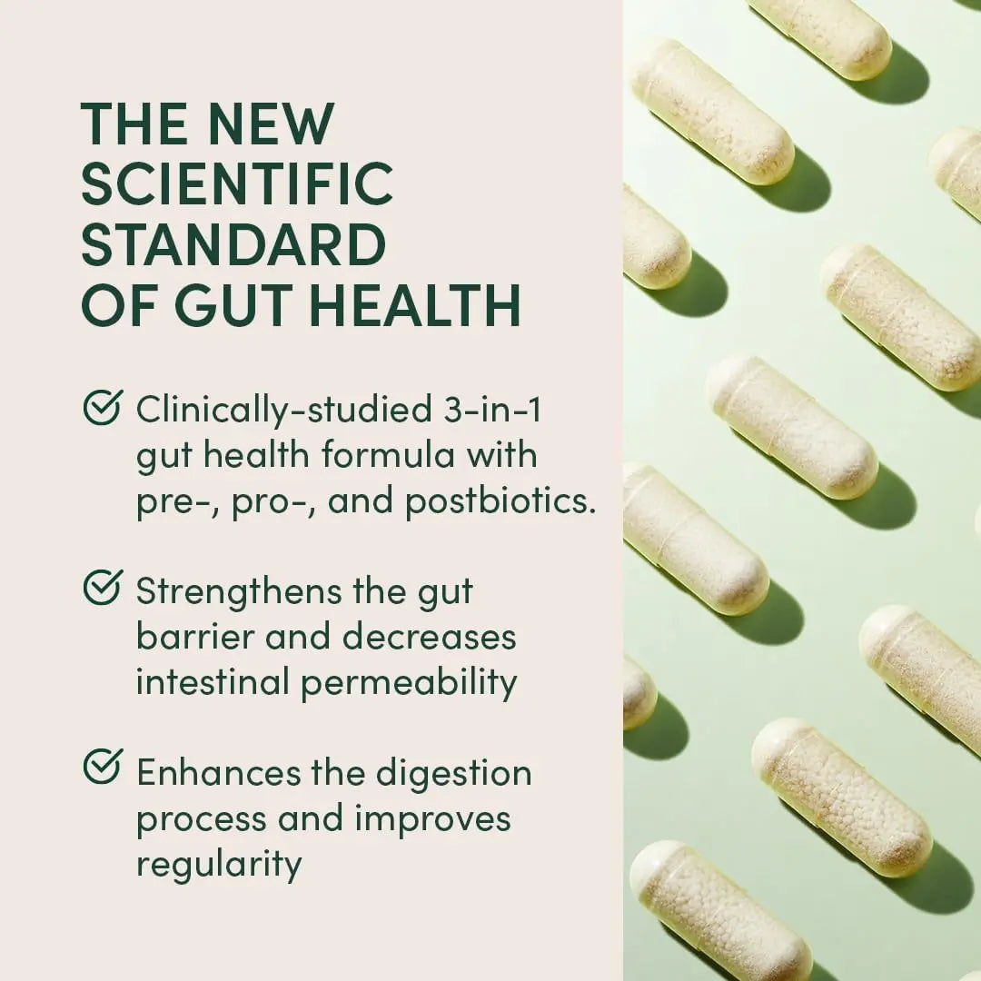 Beekeeper's Naturals Complete Gut Health, 3-in-1 Prebiotic, Postbiotic, Probiotics for Digestive Health & Bloating Relief for Women & Men, Propolis Powered, Gluten-Free Vegan Capsules, 28ct Beekeeper's Naturals buy australia supplements
