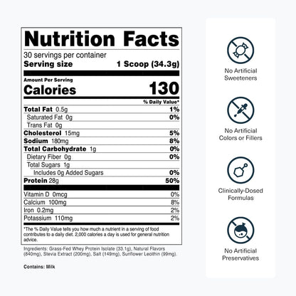 Transparent Labs Grass-Fed Whey Protein Isolate (30 Servings, French Vanilla) & Creatine HMB (30 Servings, Tropical Punch)