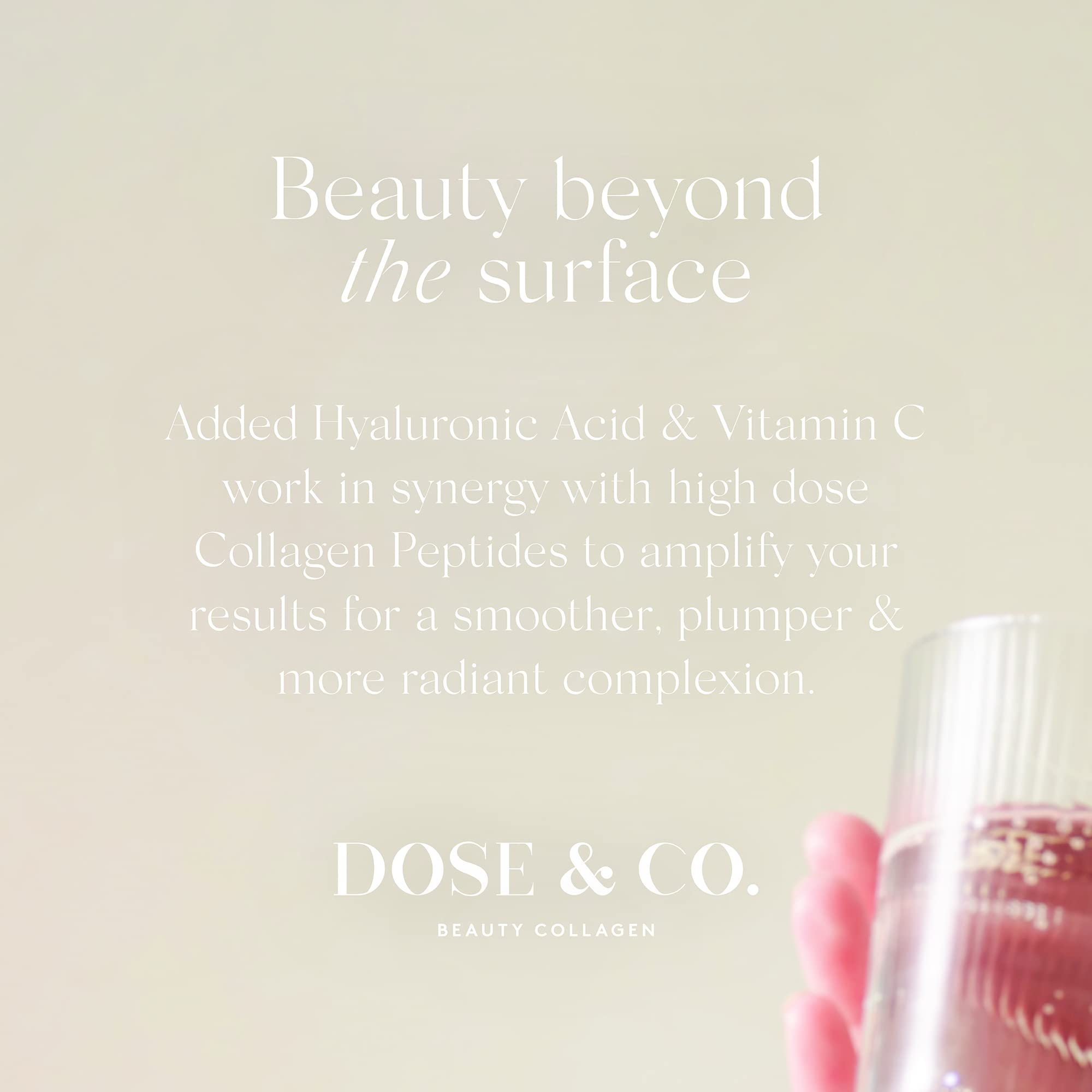 Dose & Co Beauty Collagen with Hyaluronic Acid and Vitamin C, Unflavoured - 255g Powder Supplement DOSE & CO buy australia supplements