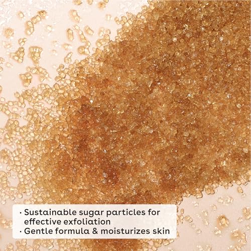 eos Cashmere Skin Collection Pre-Shave Scrub- Vanilla Cashmere, Exfoliating Body Scrub, Vanilla Body Scrub, Hydrating, Shea Sugar, 7 fl oz eos