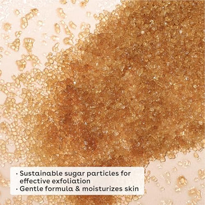 eos Cashmere Skin Collection Pre-Shave Scrub- Vanilla Cashmere, Exfoliating Body Scrub, Vanilla Body Scrub, Hydrating, Shea Sugar, 7 fl oz eos
