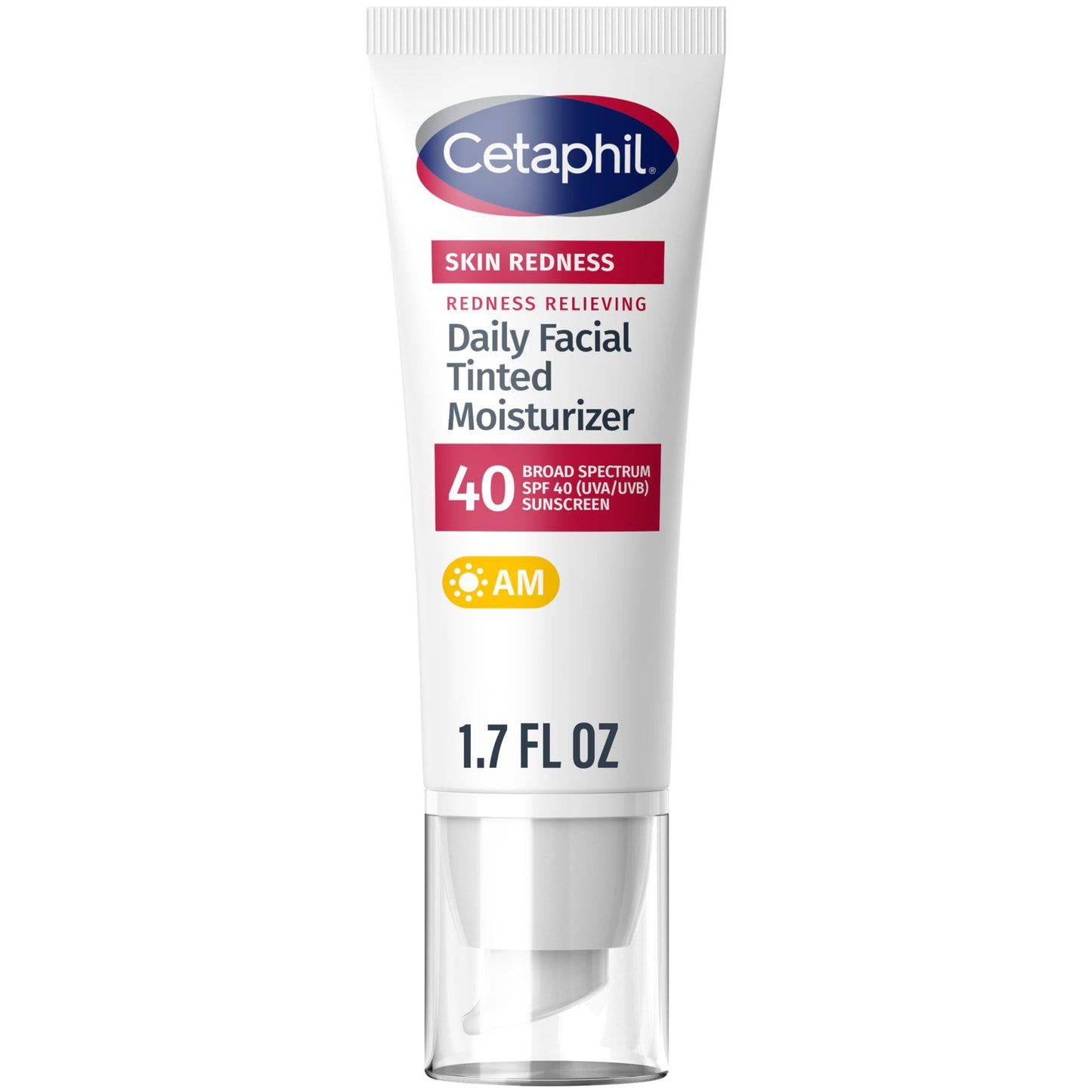 CETAPHIL Redness Relieving Daily Facial Moisturizer SPF 40, 1.7 fl oz, Broad spectrum Sunscreen, Neutral Tint, For Redness-Prone Skin Cetaphil