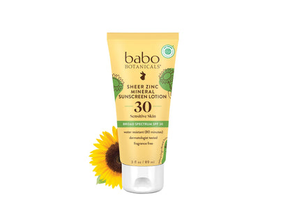 Babo Botanicals, Sunscreen Unscented SPF30, 3 Fl Oz Babo Botanicals