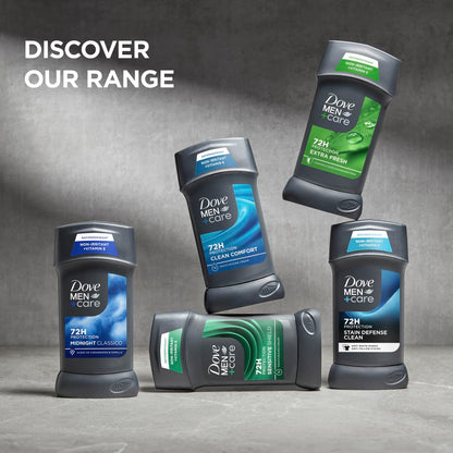 DOVE MEN + CARE Antiperspirant Deodorant Stick Clean Comfort Twin Pack 72-Hour Sweat & Odor Protection Antiperspirant for Men With 1/4 Moisturizing Cream 2.7 oz Gsupps Australia