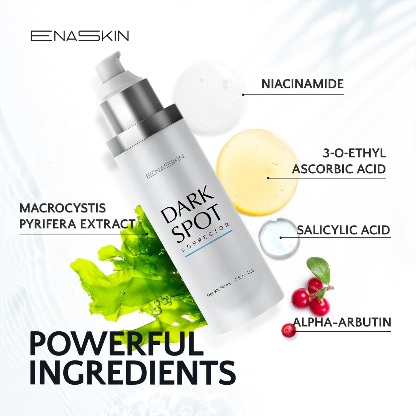 EnaSkin Dark Spot Remover Face & Body Serum: Age Spot Sun Spot Freckles Melasma Brown Spot EnaSkin