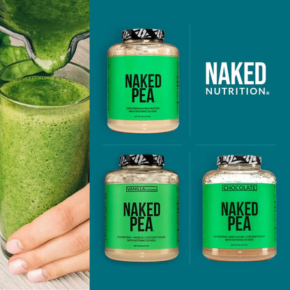 NAKED Pea - 5LB 100% Pea Protein Powder from North American Farms - Unflavored Vegan Pea Protein Isolate - NSF Certified, Plant Protein Powder, Easy to Digest - 76 Servings NAKED